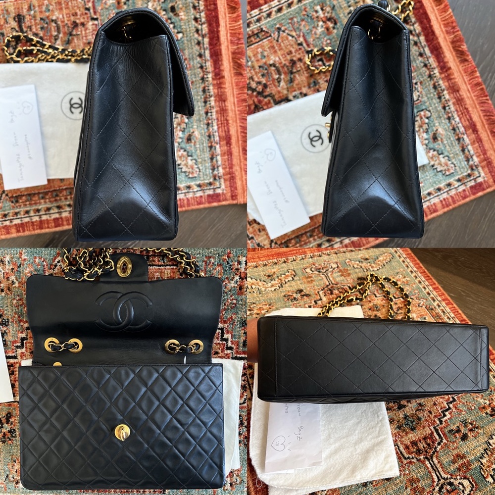 SOLD**Chanel Classic Vintage Maxi Jumbo XL Single Flap Bag - Picture 6 of 11